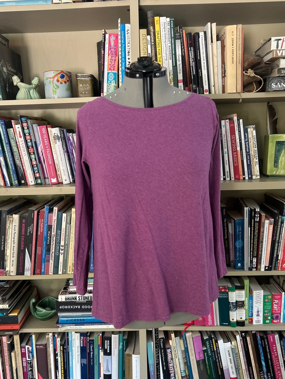 PureJill Purple Long-Sleeve Top